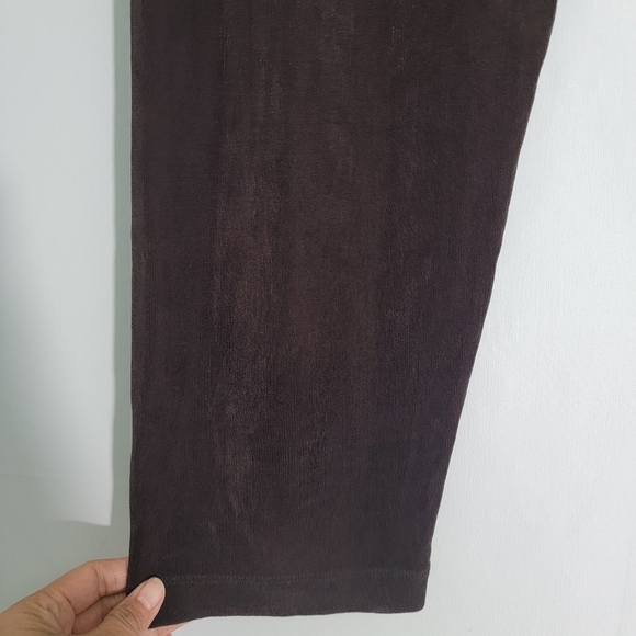 MARKET By Chico's Brown Jersey Stretcy Pull-On Pants Size 2 Elastic Waist - Picture 5 of 9